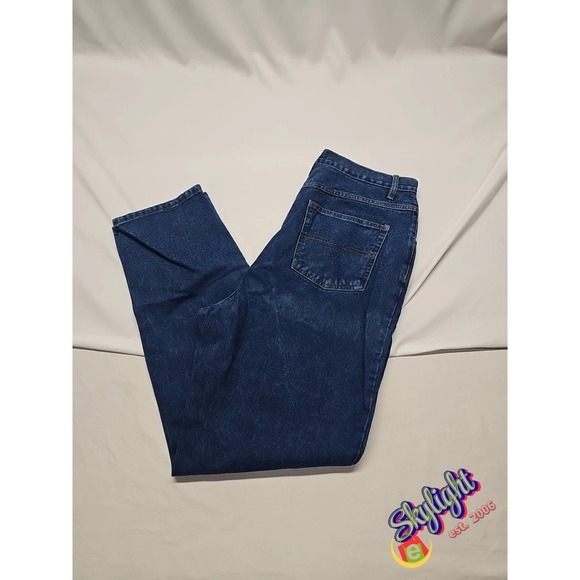 Carolina Blues Denim - Carolina Blues Women Blue Vintage Tapered Denim Jeans High Rise Cotton Size 18wt